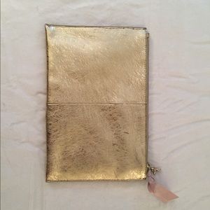 Gold J Crew clutch